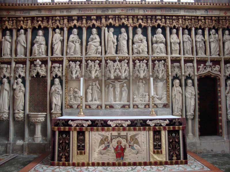 Inside St Laurence's Church Ludlow