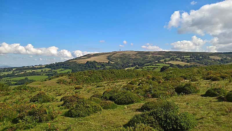 Brown Clee viewed from Nordy Bank Hill Fort