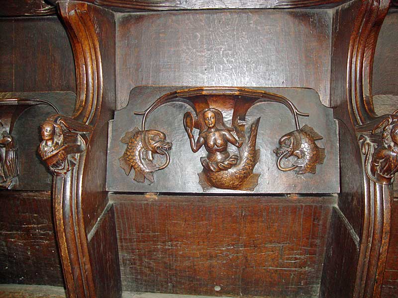 Misericord, St Laurence's Church Ludlow